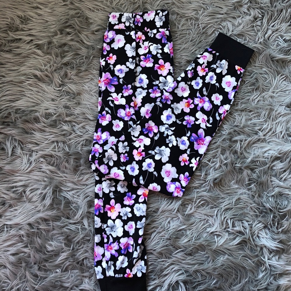 Floral Print Joggers